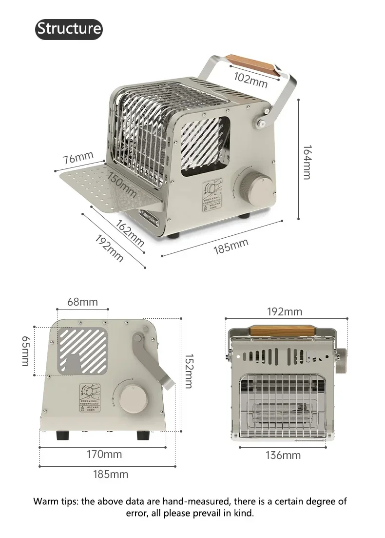 Naturehike Camp Heater Portable Space Heater for Indoor & Outdoor Use Camping Mini Cassette Heating Stove