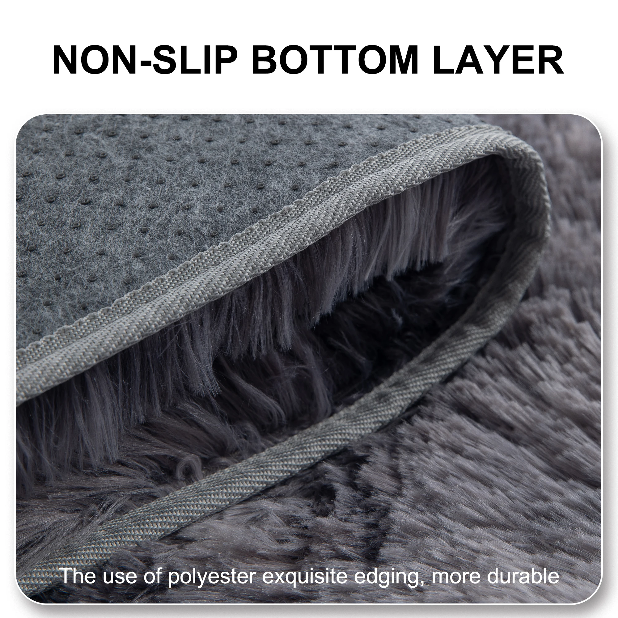 Ultra-Soft Puffy Rug, Bedroom & Living Room Indoor Floor Mat, Nursery Carpet, Children's Girls' Room Home Decor