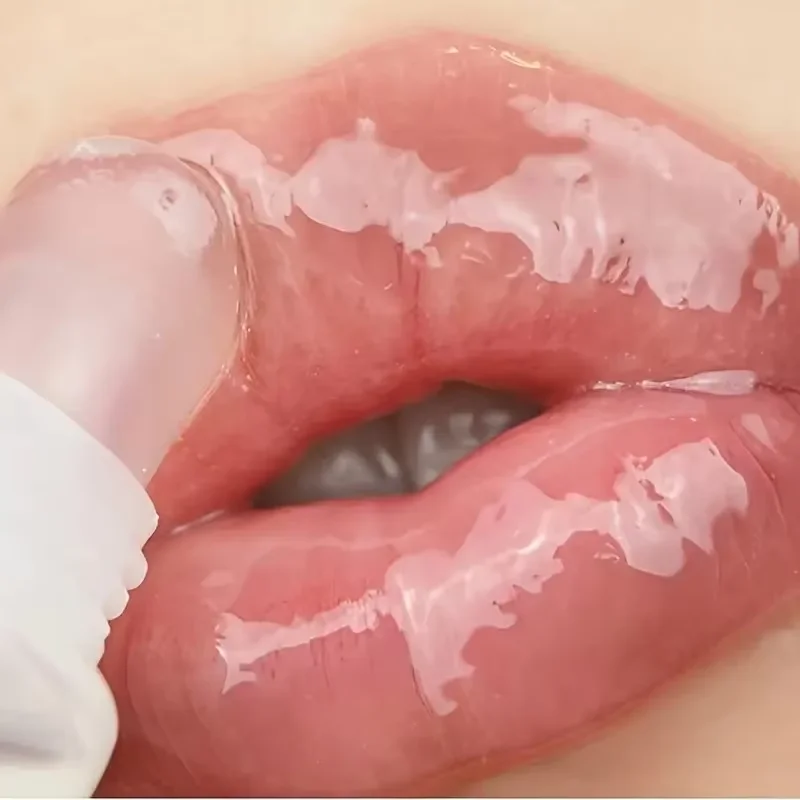 Glossy Finish Lip Gloss Transparent Hose Colorless Lip Oil Lip Moisturizing Gloss Fade Lip Lines Lip Gloss Anti Dry Cracking
