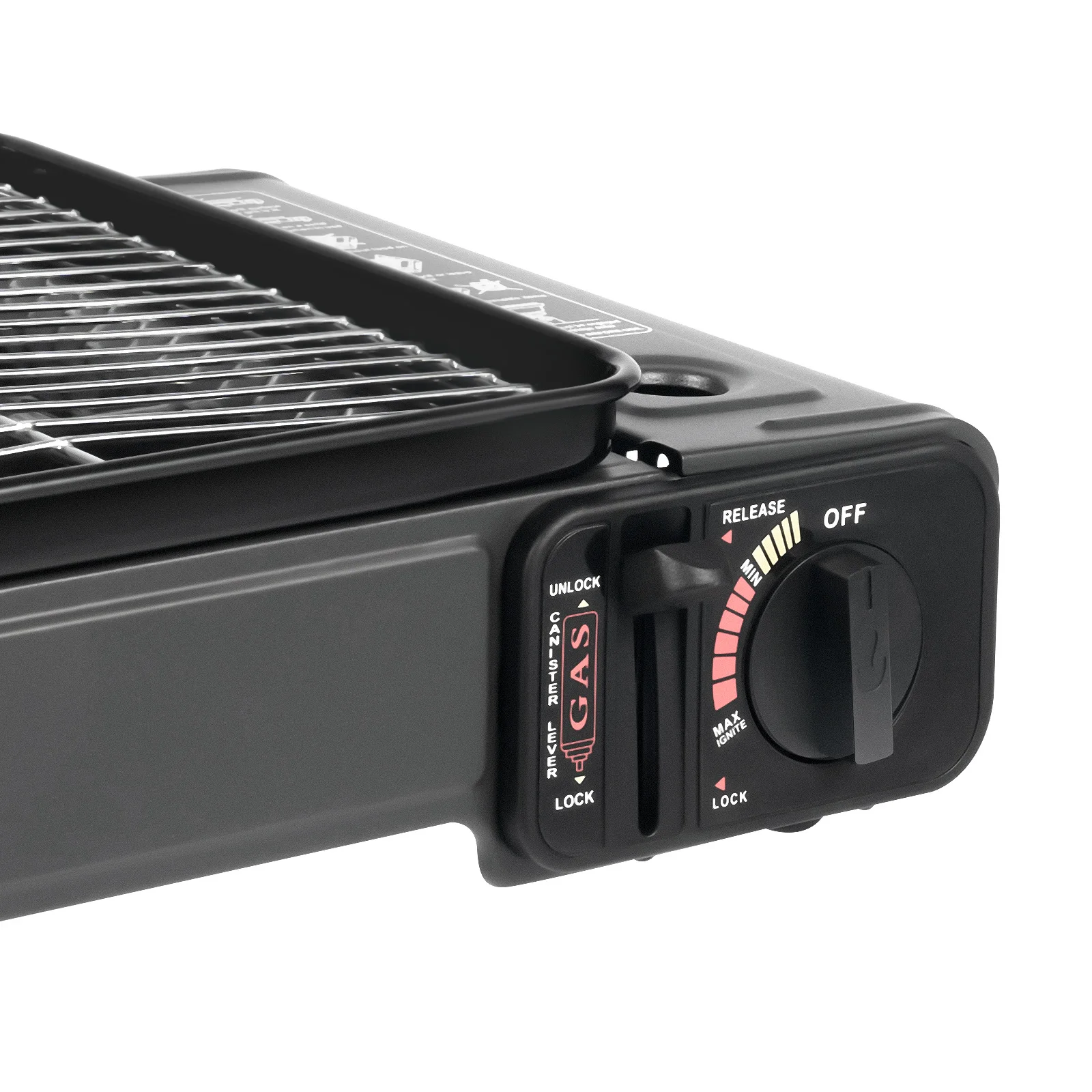 Portable Camping Grill Gas Stove, Butane Gas Burning Grill, Barbecue Grill Cooker for Ooutdoor Grilled Meat, Vegetables