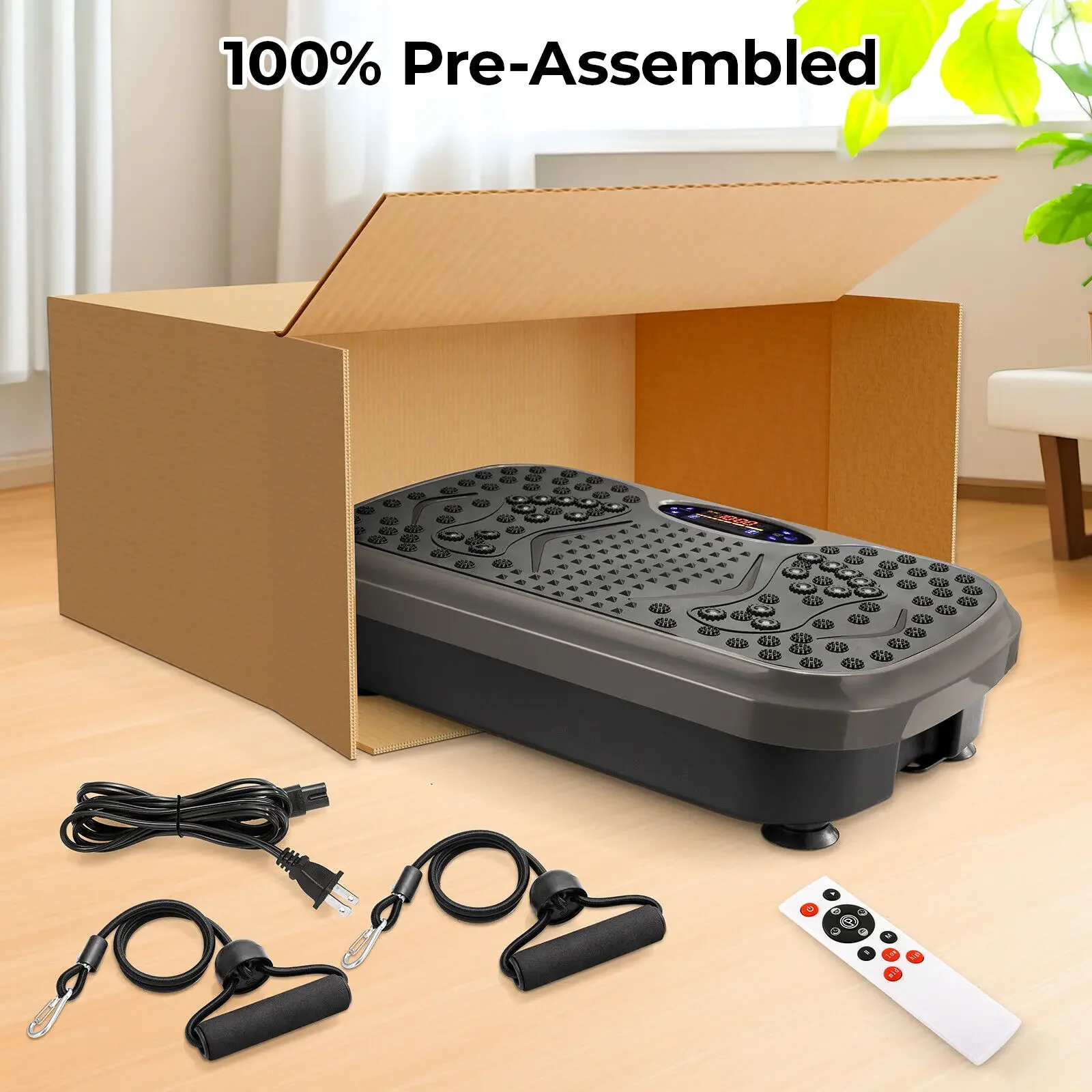 Vibration Plate Exercise Machine Whole Body Workout Fitness 3D Vibration Platform Whole Body Vibration Machine for Home Fitness