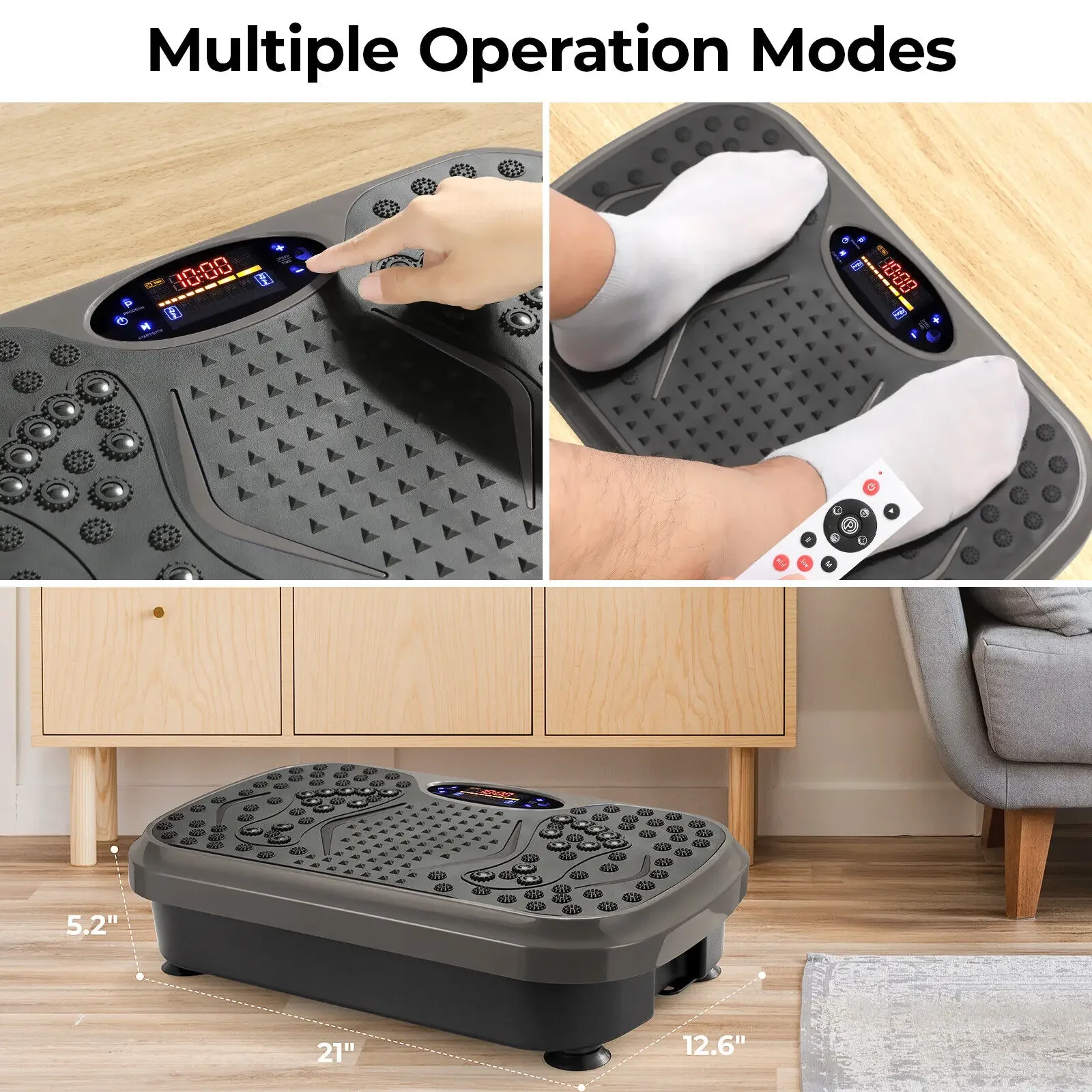 Vibration Plate Exercise Machine Whole Body Workout Fitness 3D Vibration Platform Whole Body Vibration Machine for Home Fitness
