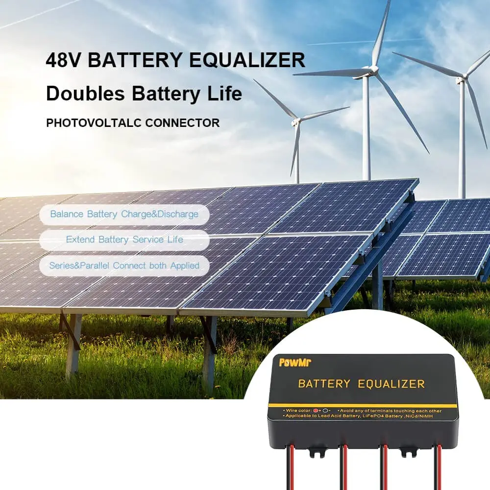 US Stock 24V 2×12V and 48V 4×12V or 8×12V or More Battery Equalizer Voltage Balancer Extend Batteries Life 1 Year and More for Batteries
