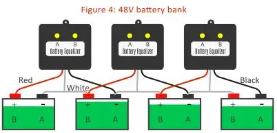 US Stock 24V 2×12V and 48V 4×12V or 8×12V or More Battery Equalizer Voltage Balancer Extend Batteries Life 1 Year and More for Batteries