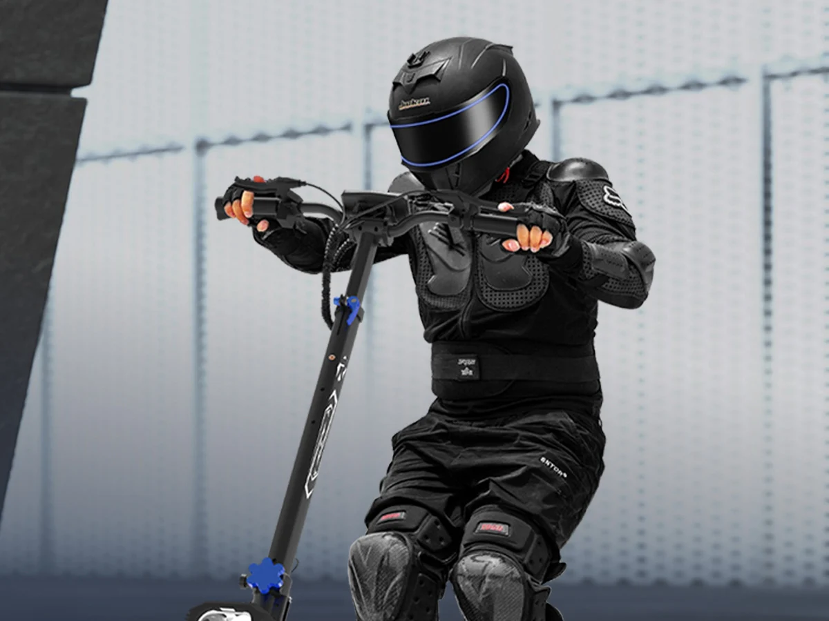 REDDYDY Adult Electric Scooter APP Control 3600W Peak Dual Motors 45MPH Max Speed 50Miles Max Range 60V18.2Ah Battery Smart Riding 3 Modes NFC Unlocking Dual Hydraulic Disc Brakes Full Suspension 10.5' Tires for Commuting Outdoor RD2/PRO Offroad E-Scooter