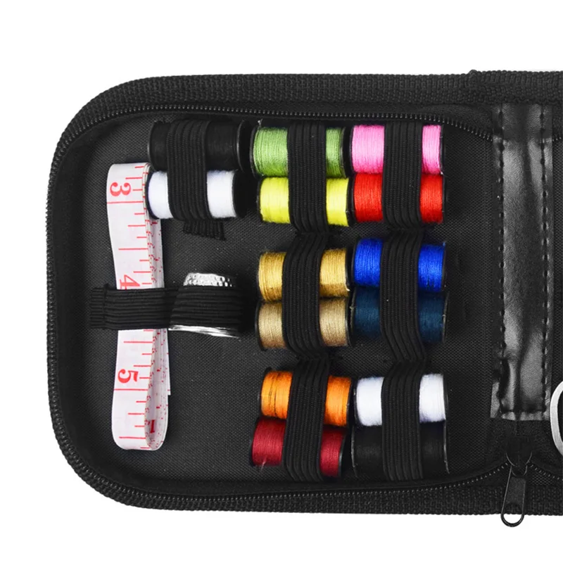 Multi - scenario Sewing Kit for Home Travel Emergency, Large Storage Box with Complete Tools & Durable Color Threads