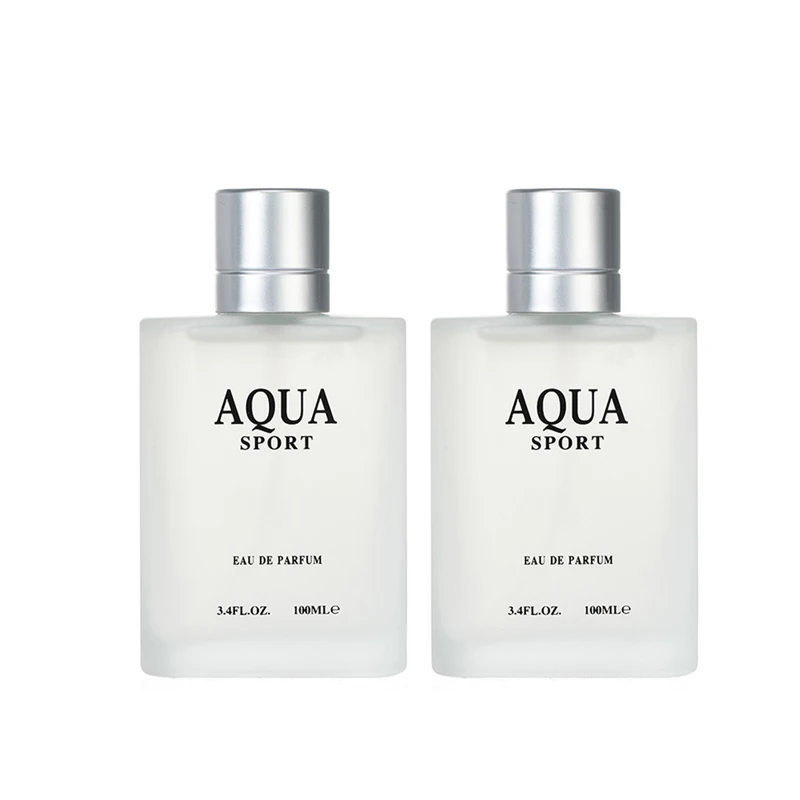 2PCS AQUA Men‘s Perfume EDP 100ML 3.4FL.OZ, Aquatic Aromatic Eau de Parfum, Fresh Lime Musk Ocean Fragrance Spray Men‘s Cologne