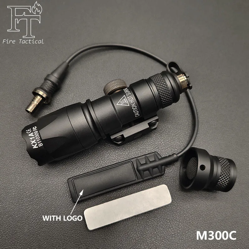Tactical Flashlight Set M600C M300C LED Airsoftl Scout Light And M-system Or 20MM Light Mount+SF Momentary Remote Mouse Tail Switch