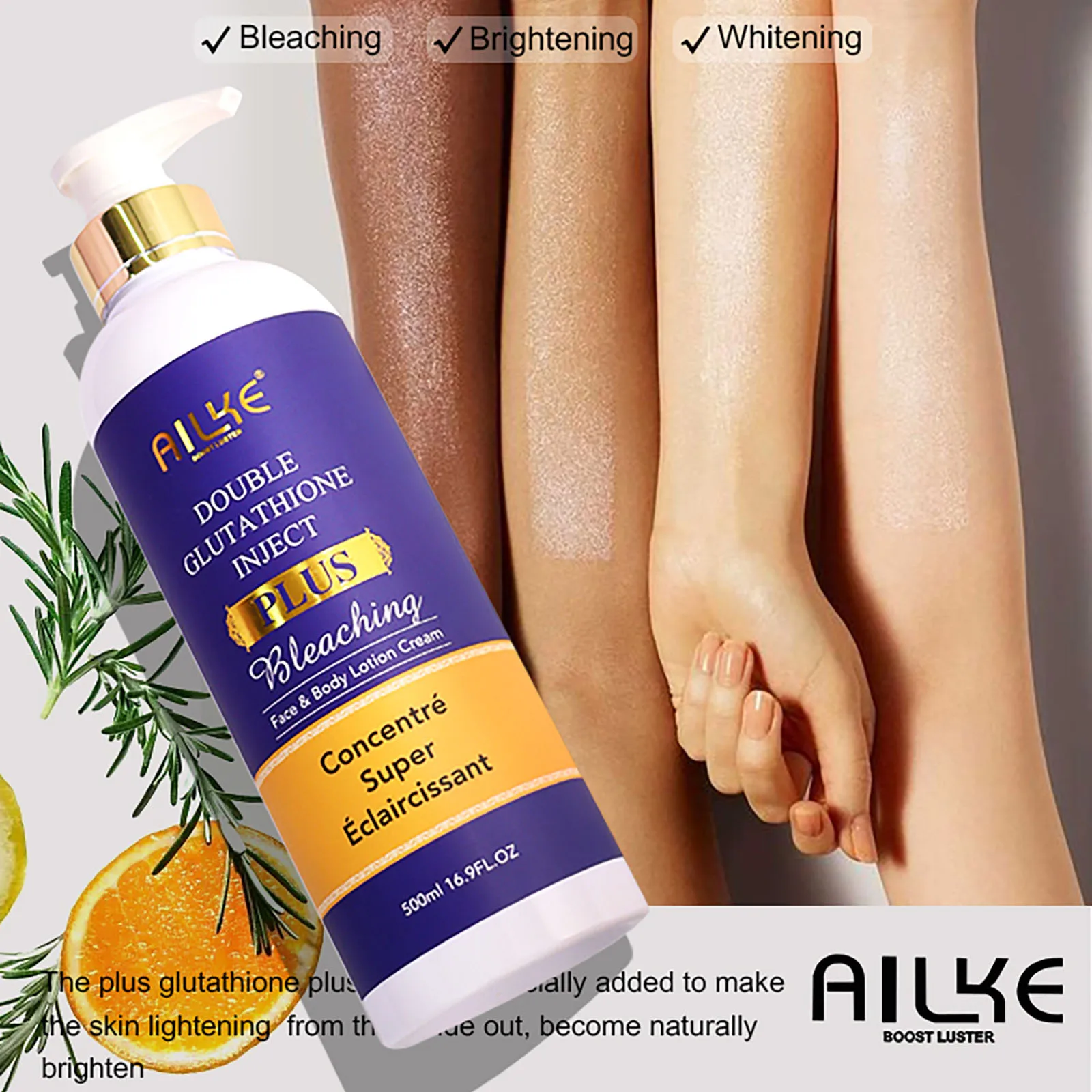 AILKE Dark Spot Corrector PLUS Cream for Women, Uneven Skin Tone, Moisturize, Smooth, Soft, Glowing Skin, 500ml