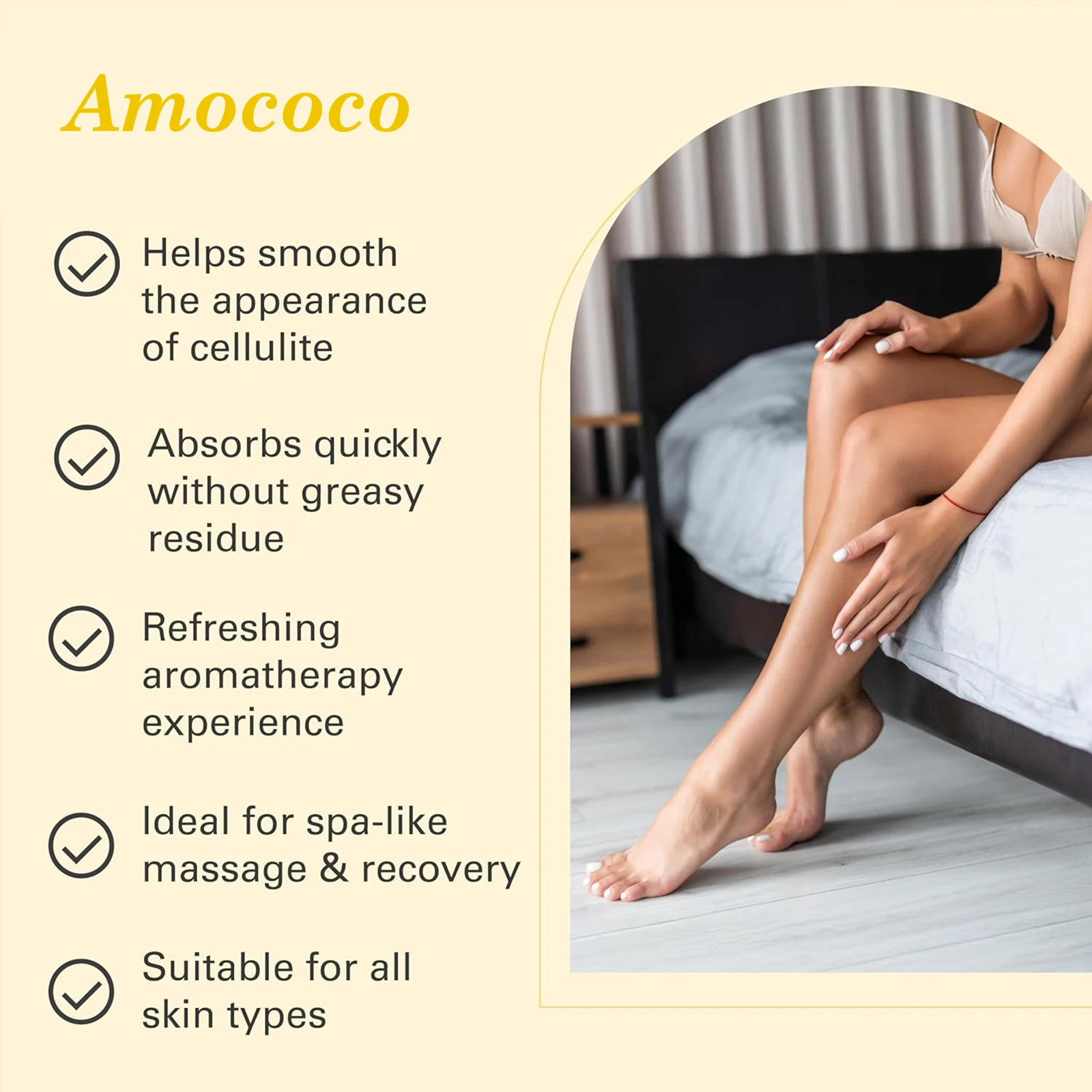 Amococo 2/3pcs Massage Oil Tender Smooth Body Massage Oil 60ml/245ml with Collagen Stem Cell Infused Formula Camellia Fruit Oil Grapeseed Oil Eucalyptus Oil Rice Germ Oil Grapefruit Oil Moisturizing Body Care Oil for Relaxing Massage Skin Care