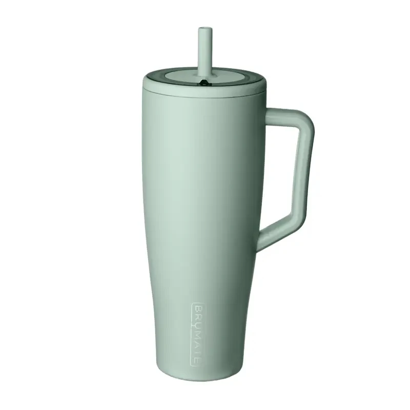 Brümate Era 40 oz Tumbler with Handle and Straw | 100% Leakproof Insulated Water Bottle Tumbler with Lid and Flexible Softsip Straw | Made of Stainless Steel | Cup Holder Friendly