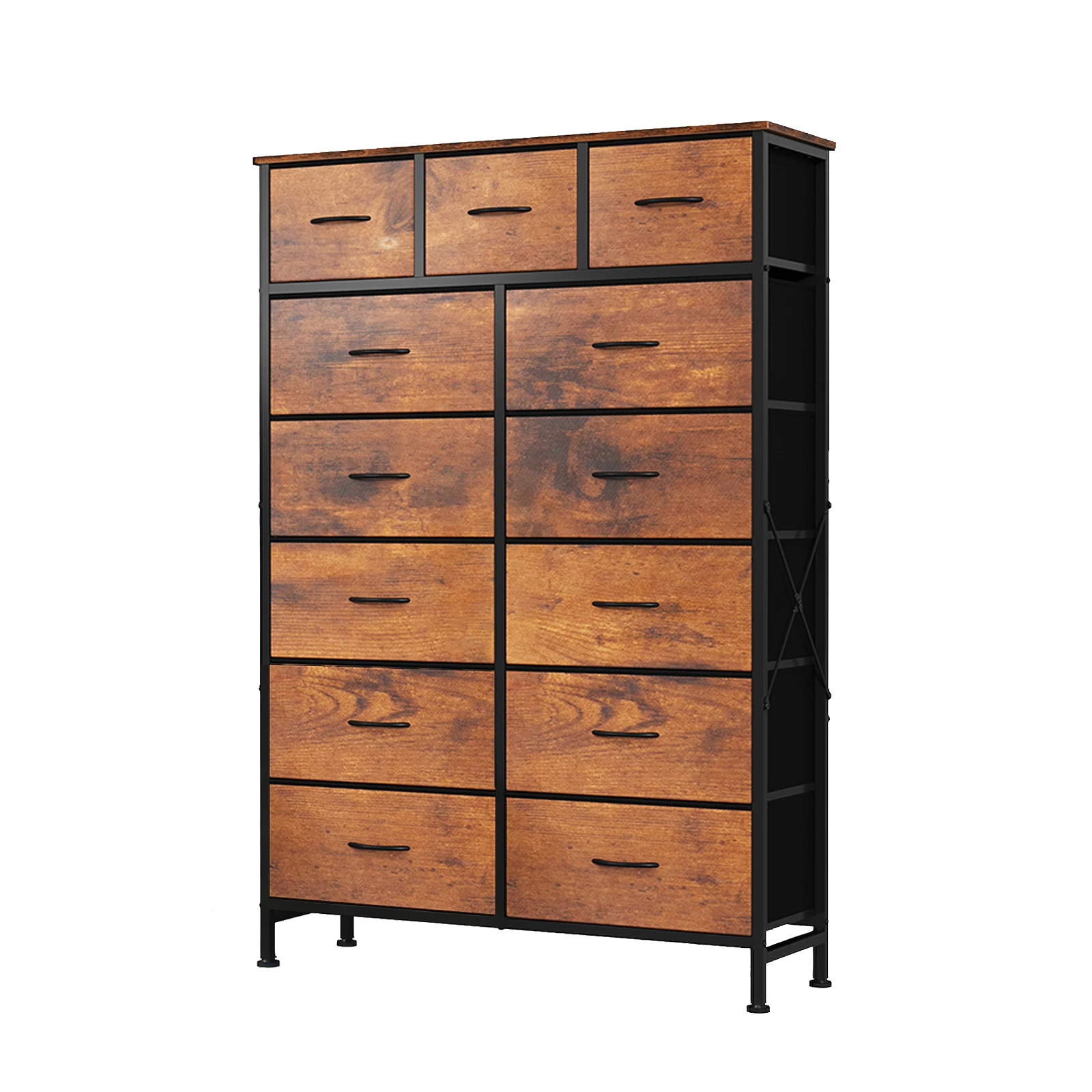 MCQ 13 Fabric Drawers Cabinet For Living Room Large Capacity Dressers Tables Nightstand Display Storage Cabinet For Furniture