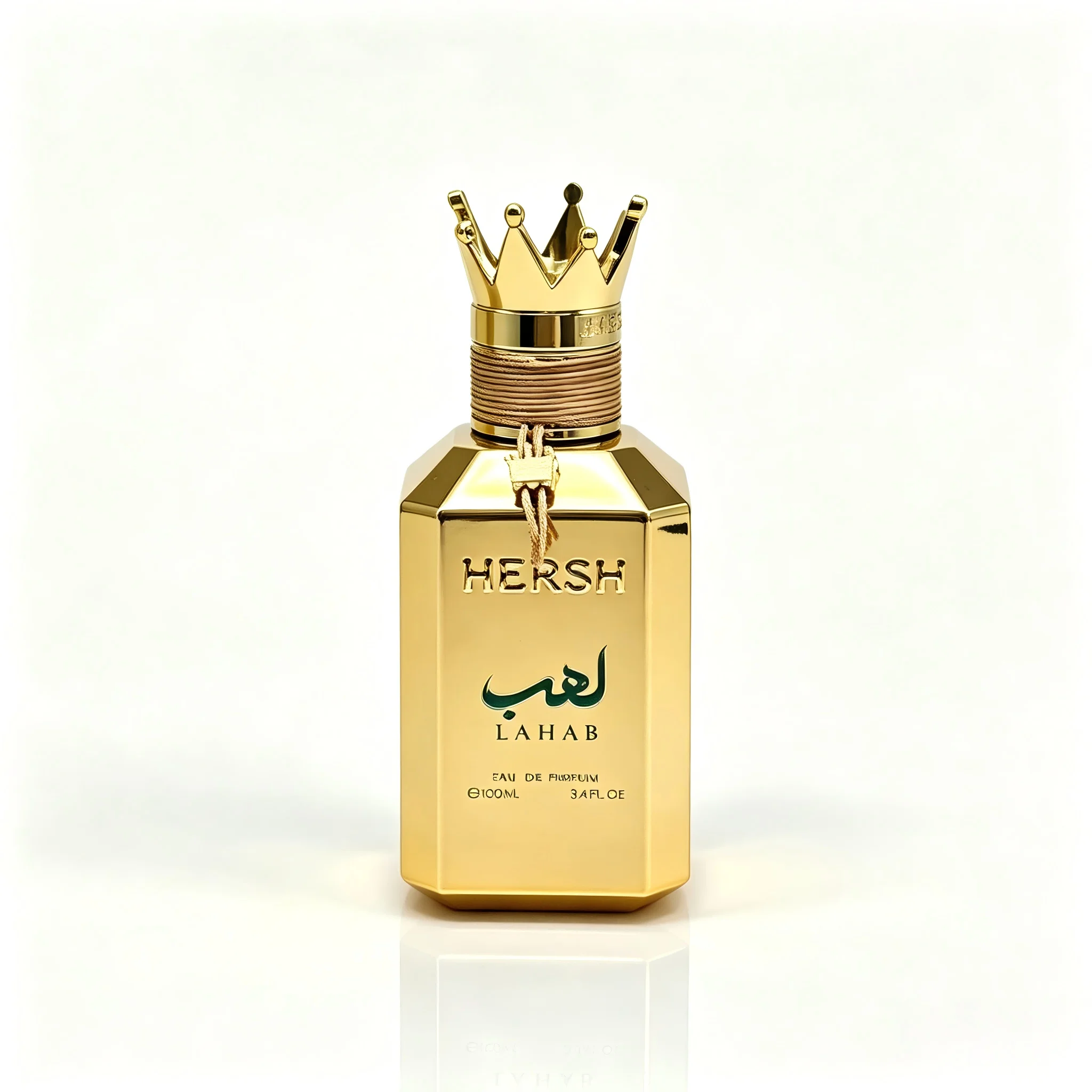 Perfume by Al Ezz Oud 3.4 oz EDP Spray, Harsh LahabLong Lasting Cologne Luxury Gold Crown Perfume