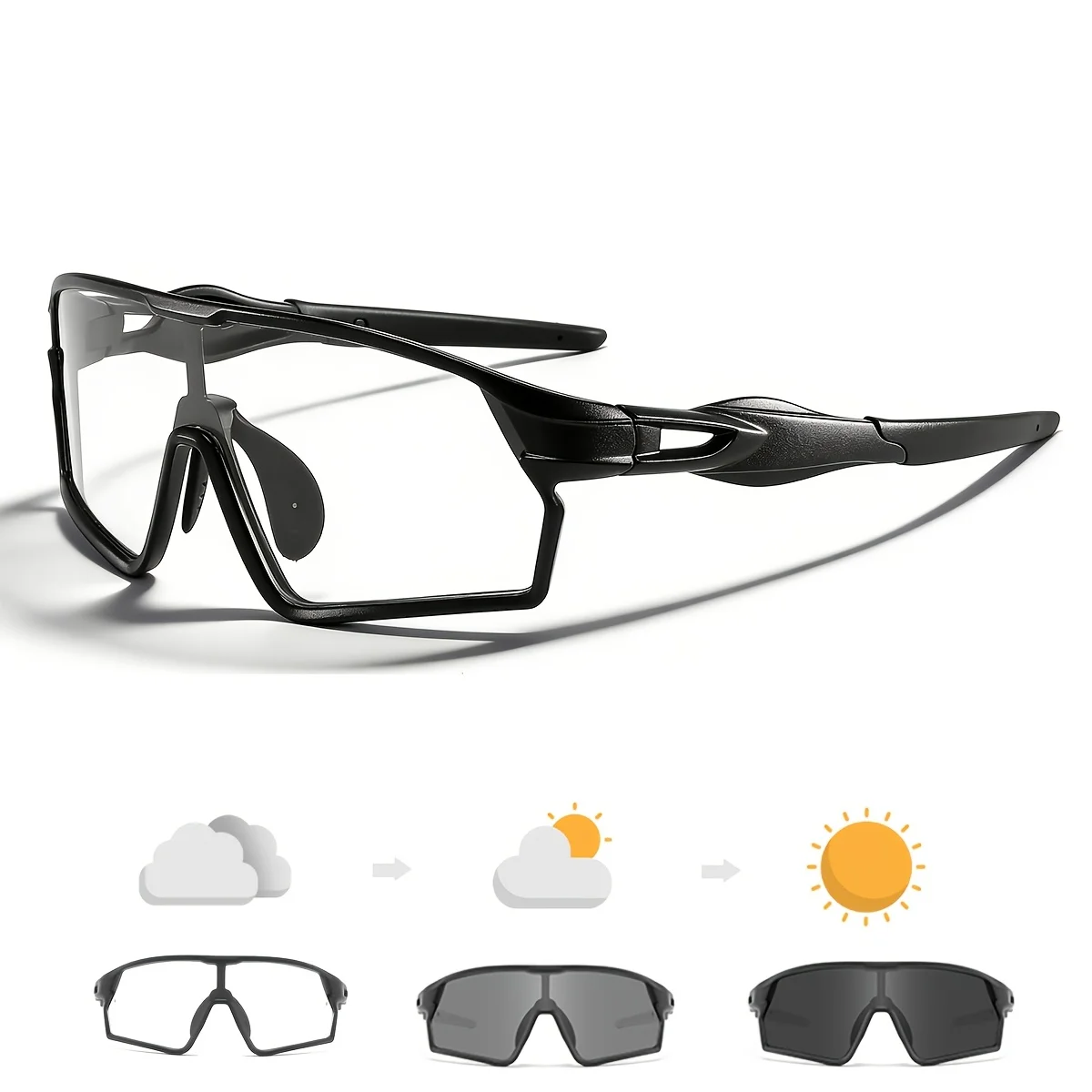 Photochromic for Women Men Glasses Women Bicycle Eyewear