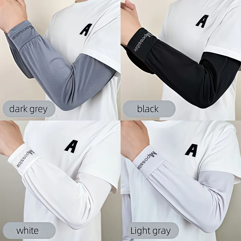 Men's Loose Cooling Arm Sleeves / Breathable, Quick-Dry, Lightweight Comfortable / Outdoor Gear, All-Day Wear, Equipment / Loose Sleeve / Polyester Spandex / Riding, Driving, Fishing, Outdoor Sports