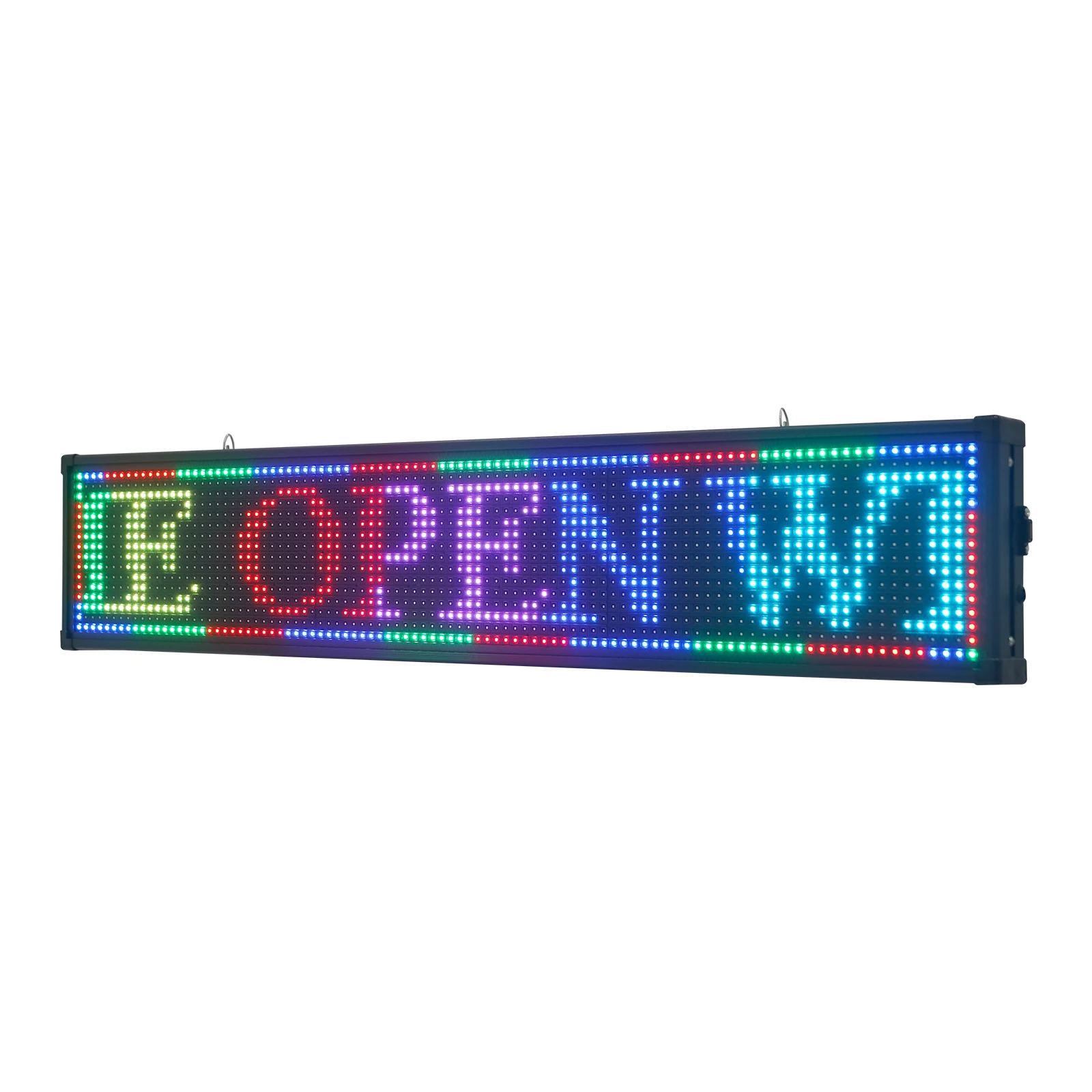 LED Sign, LED Sign Board 40x8 Inch, Colorful Advertising Display, USB U Disk and WiFi Control