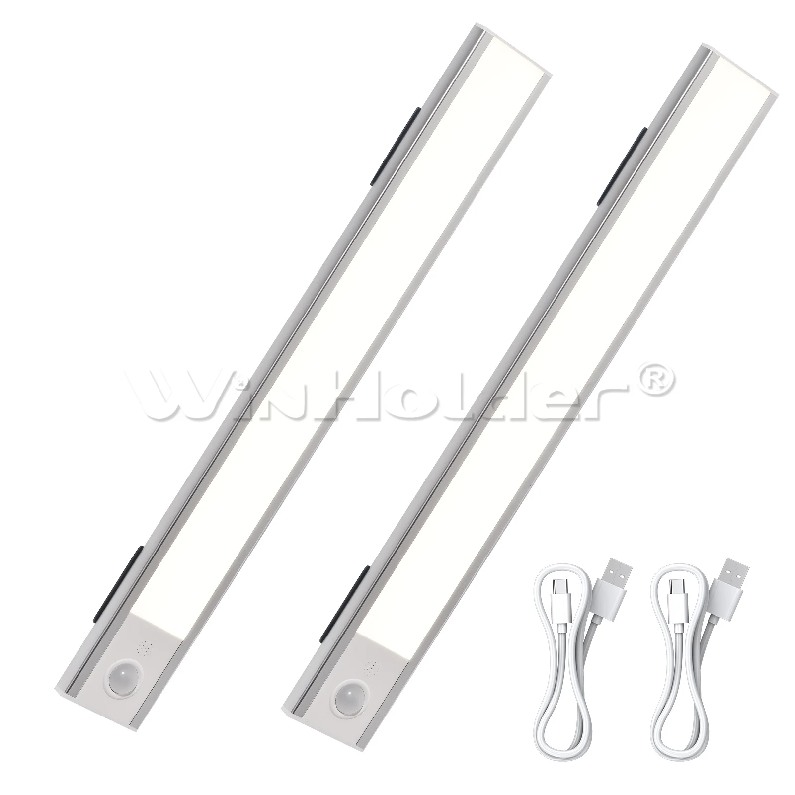 2/4/8/10X Dimmable Cabinet Light USB Rechargeable Motion Sensor Led Three Colors Lamp For Kitchen Wardrobe Indoor Lighting 20/30cm