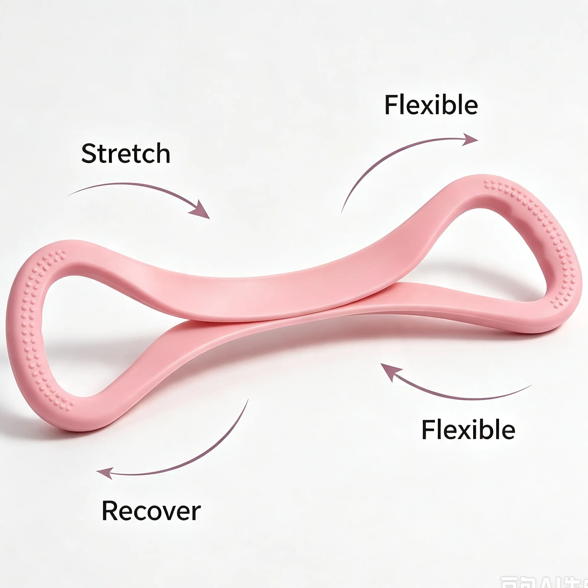 Figure 8 Silicone Resistance Band Shoulder Opener Elastic Stretching Band for Yoga Fitness Home Workout