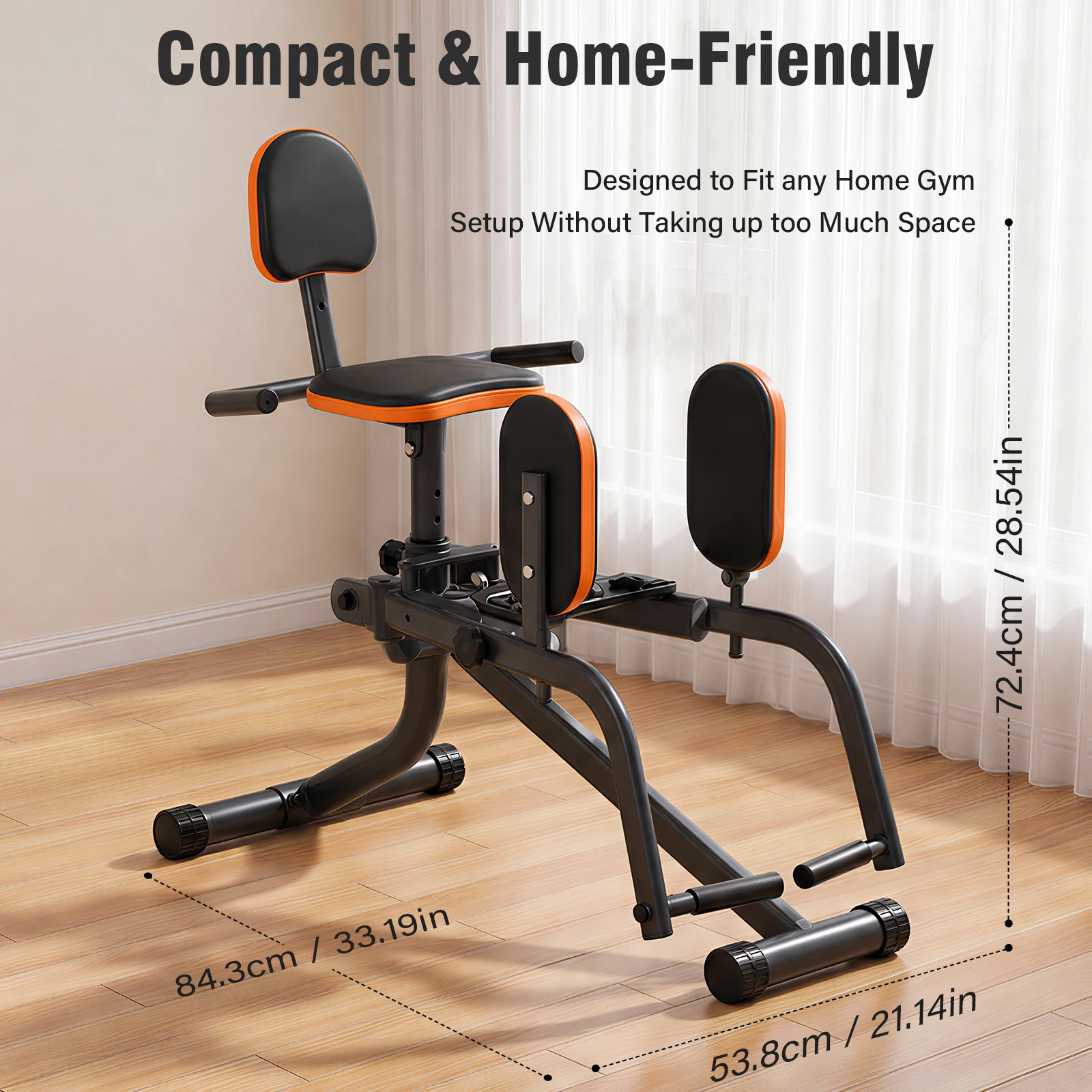 Foldable Home Hip Trainer Machine Dual-Motion Inner & Outer Thigh Sculptor, Unisex Home Gym Equipment for Home Workout