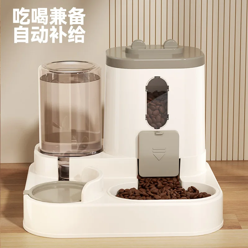 Cat Bowl Dog Bowl Cat Automatic Feeder Pet Supplies Drinking All-in-One Machine Dog Bowl Kitten Drinking Water Dog Food Basin
