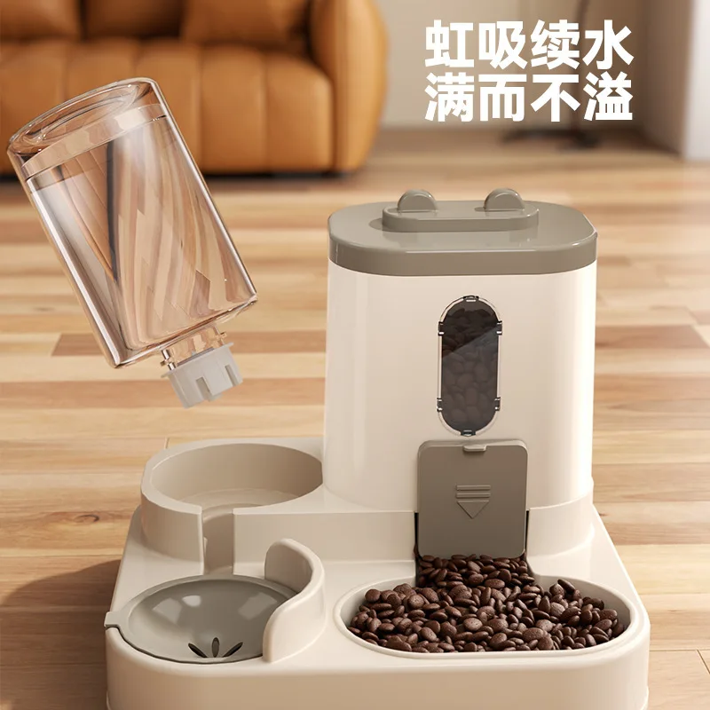 Cat Bowl Dog Bowl Cat Automatic Feeder Pet Supplies Drinking All-in-One Machine Dog Bowl Kitten Drinking Water Dog Food Basin