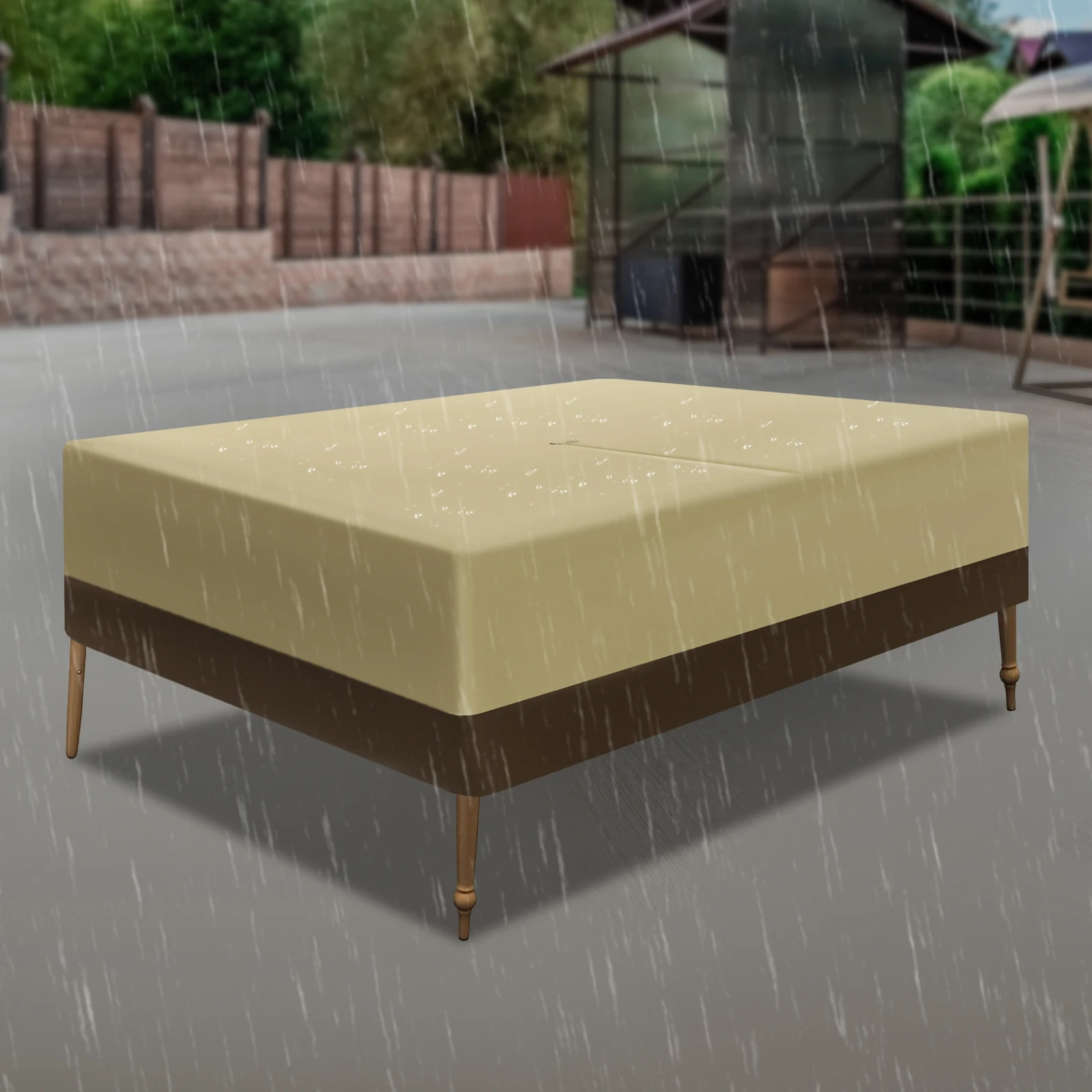 Patio Table & Chair Set Cover 108x83in, Outdoor Furniture Protection Cover, Waterproof UV Resistant 190T Polyester