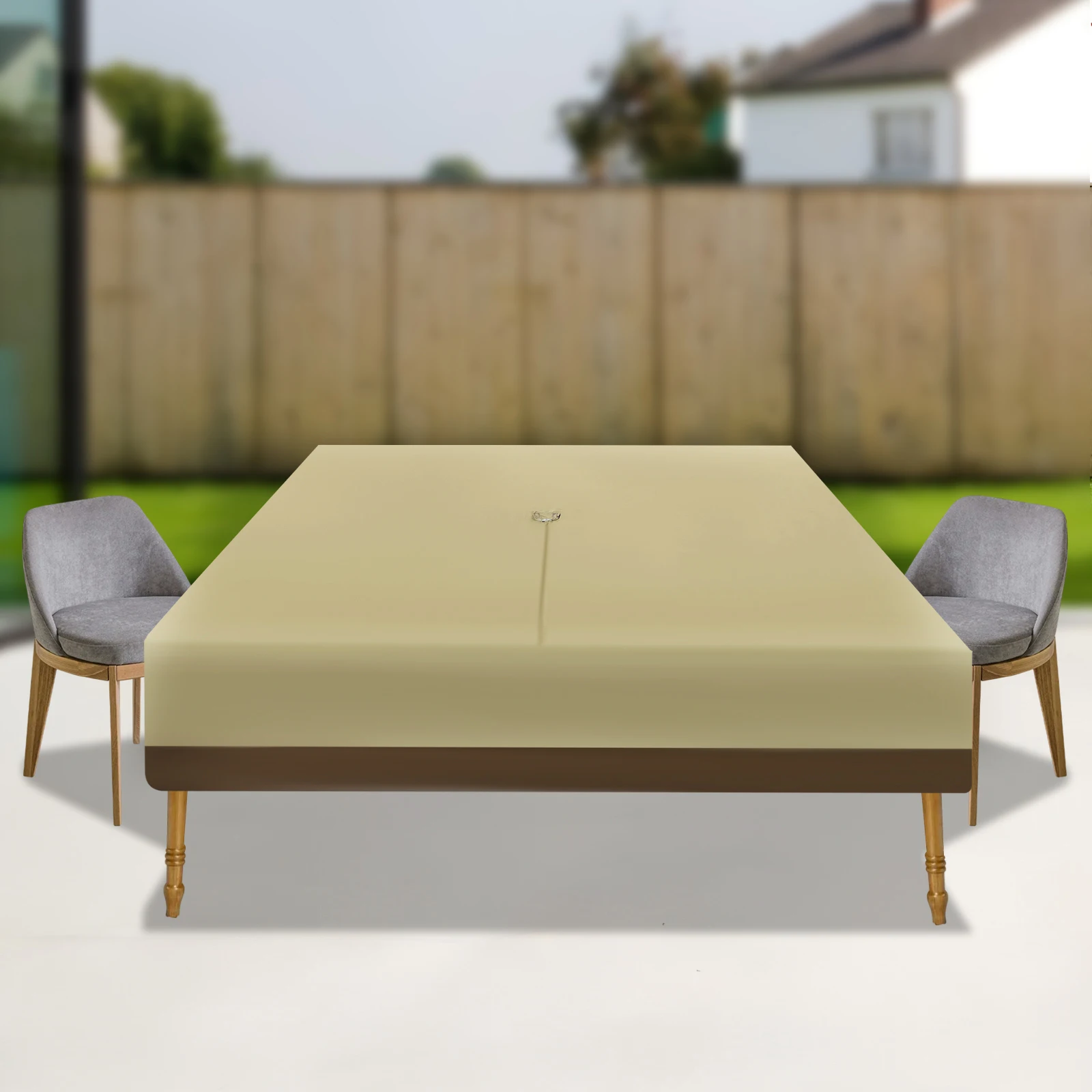 Patio Table & Chair Set Cover 108x83in, Outdoor Furniture Protection Cover, Waterproof UV Resistant 190T Polyester