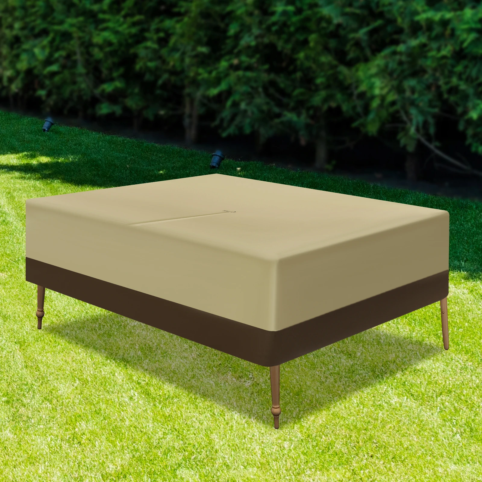Patio Table & Chair Set Cover 108x83in, Outdoor Furniture Protection Cover, Waterproof UV Resistant 190T Polyester