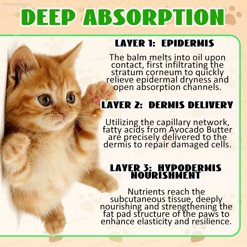 Pet Topical Care Cream, For Nose and Paw Care, Gentle, Fresh, Odorless, Safe and Effective.
