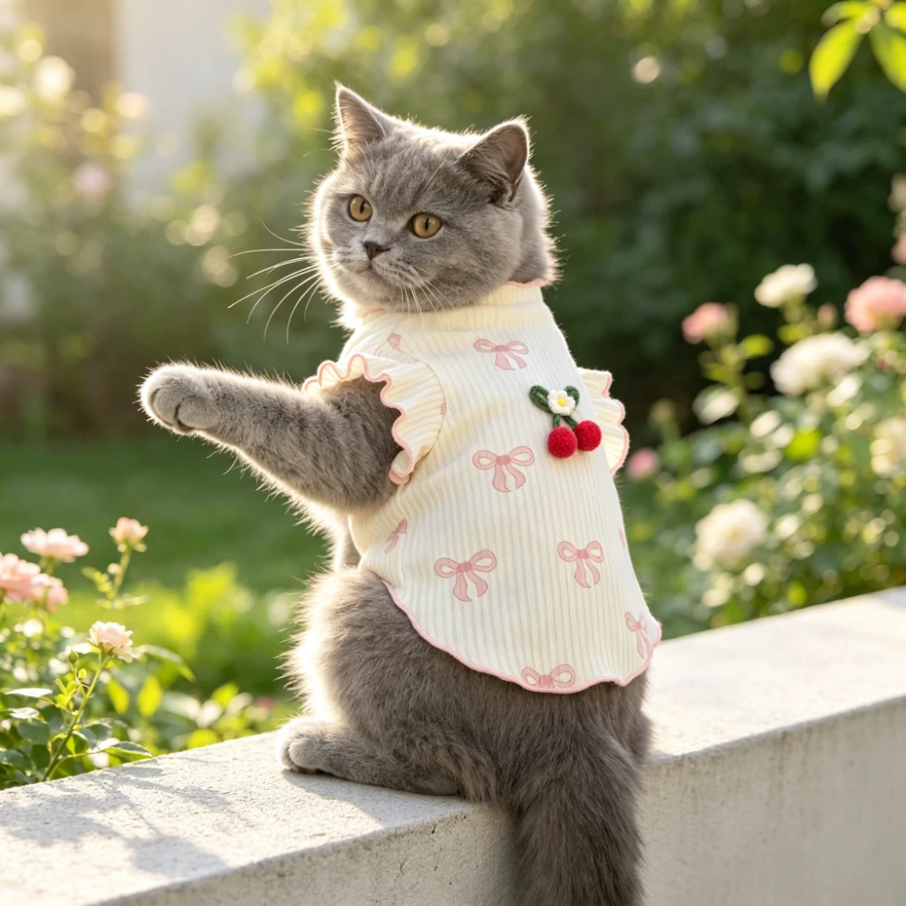 Breathable Lightweight Dog Tshirt Pet Vest Summer Wear Comfortable Elastic Soft for Small Dogs Cats Cute Design Pet Clothing Summer Outfit