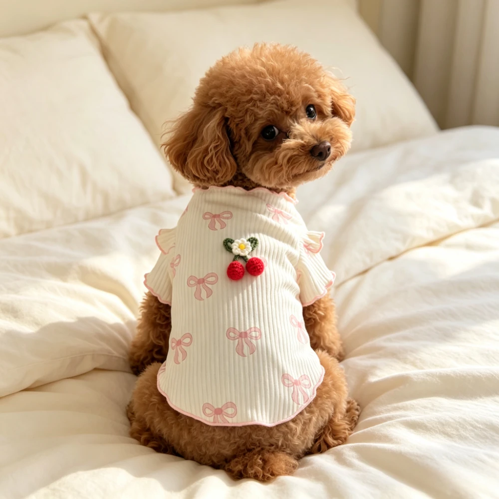Breathable Lightweight Dog Tshirt Pet Vest Summer Wear Comfortable Elastic Soft for Small Dogs Cats Cute Design Pet Clothing Summer Outfit