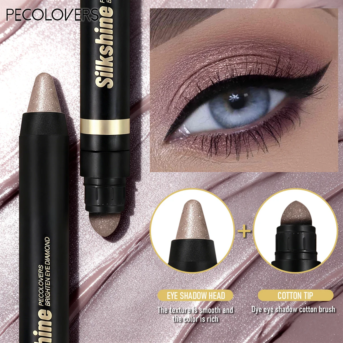 20PCS/SET Dual Tip Eyeshadow Pencil,Silky Cream,Fade Resistant Wear,Assorted Neutral Bright Color Shades,Low Powder Fallout,Simple One Step Application,Compact Storage Kit For Makeup Starters Daily Eye Styling