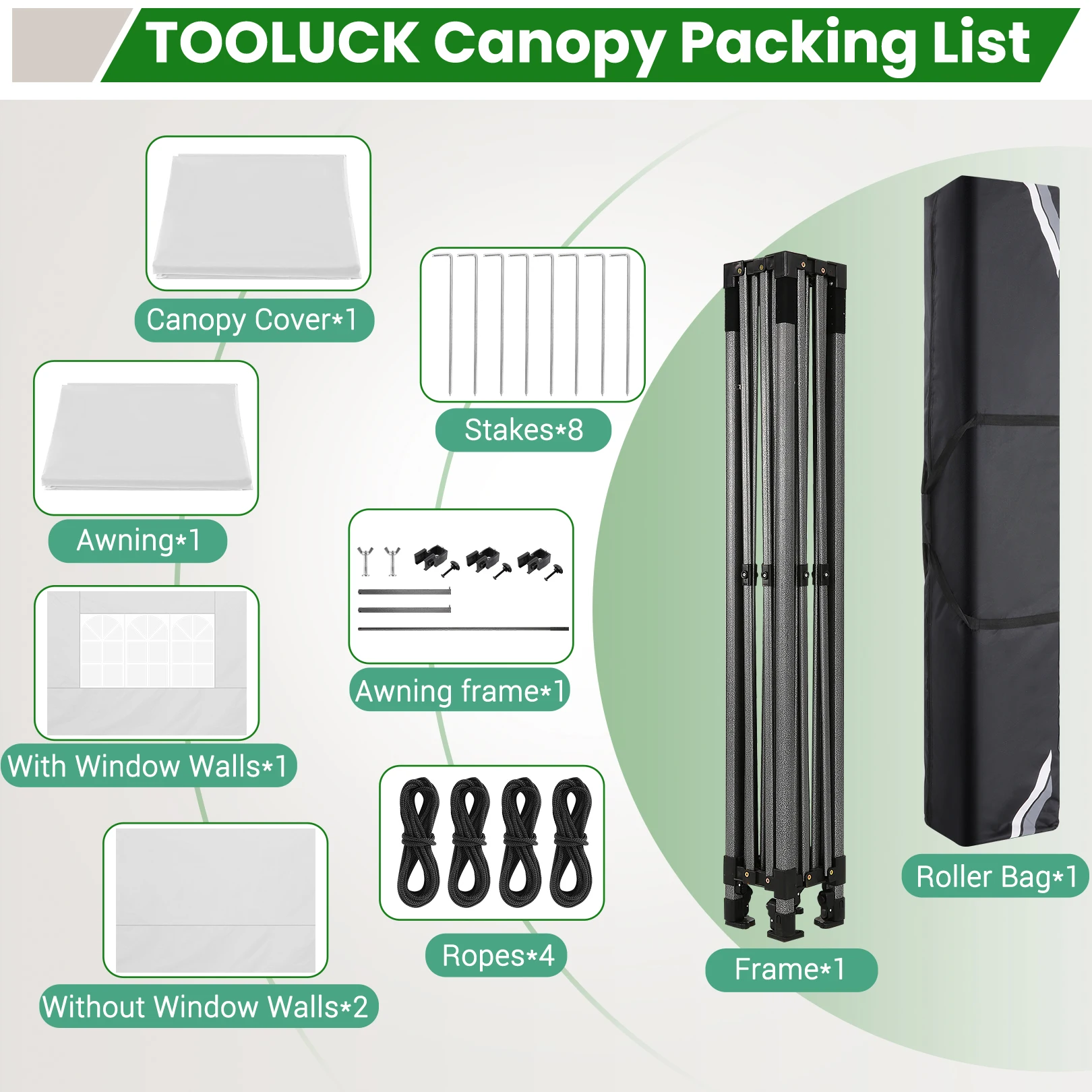 10x10FT Pop Up Canopy Tent Heavy Duty with Sidewalls, Outdoor Commercial Canopy with Awning, Waterproof&23 SF Extended Awning, Vendor Tent for Market, Party Events