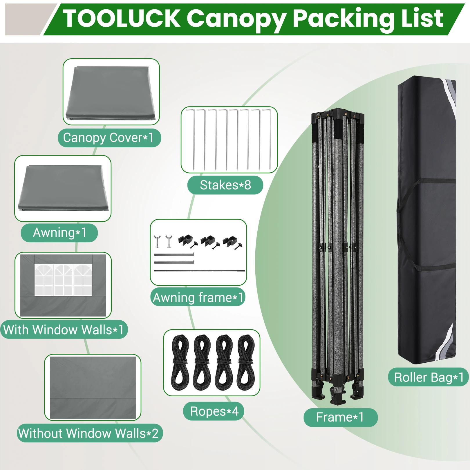 10x10FT Pop Up Canopy Tent Heavy Duty with Sidewalls, Outdoor Commercial Canopy with Awning, Waterproof&23 SF Extended Awning, Vendor Tent for Market, Party Events