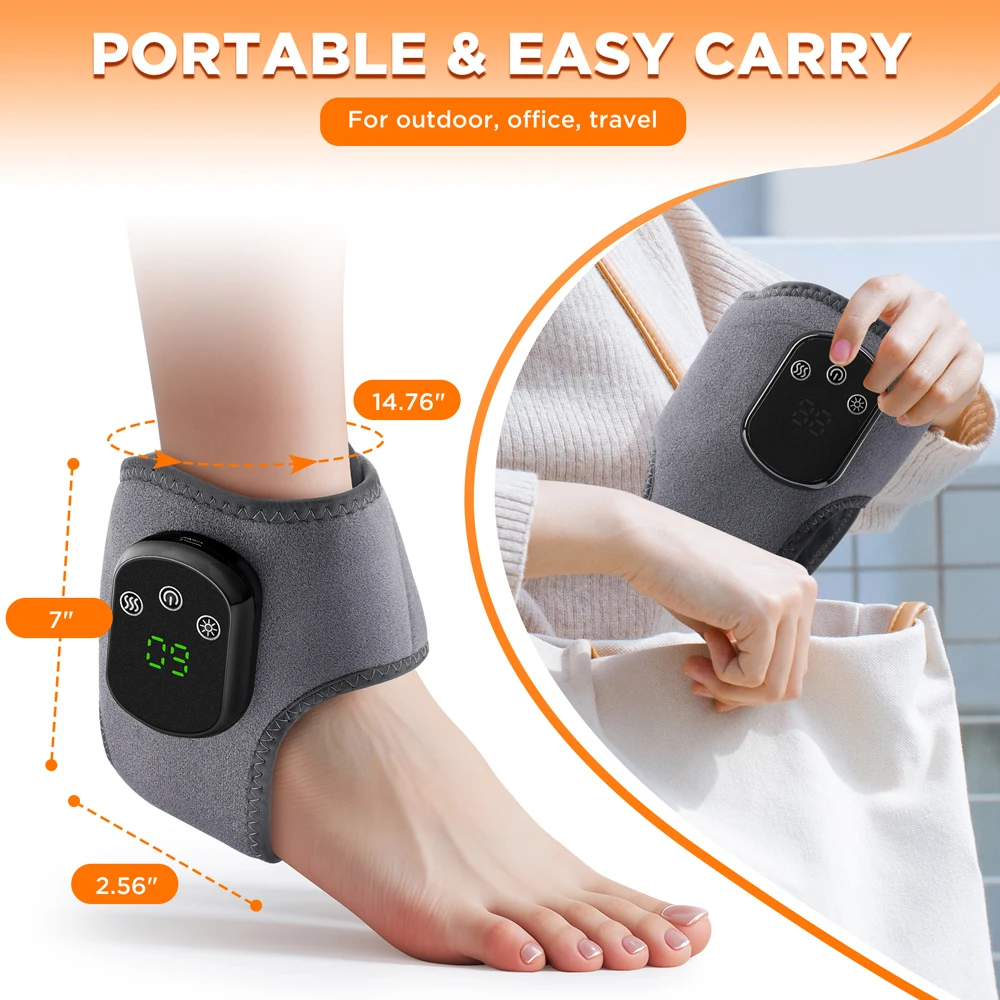 Electric Wrist And Ankle Brace With Hot Compress Vibration Wrist Guard Band Ankle Support Brace Anti Sprain Joint Protection Hand Foot Care