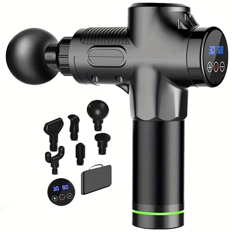 Massage Gun Fascia Deep Muscle Relax Body Neck Massager Electric Fitness Equipment Noise Reduction Male Female