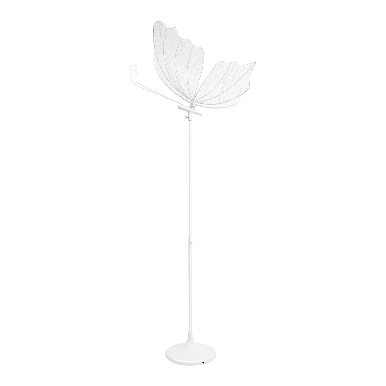 2 Pcs Butterfly Wedding LED Floor Lamp US Plug 110V 30‑35W Adjustable Height Ceiling & Floor Mount Romantic Wedding Aisle Decor Light