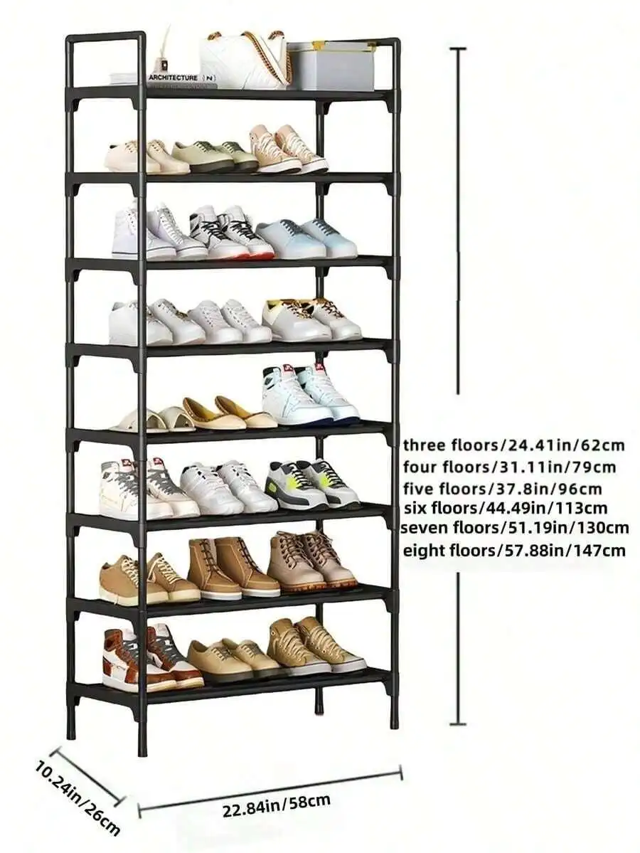 1 Multi-Layer Simple Shoe Rack, Multifunctional Large-Capacity Storage Rack, Easy To Load And Unload, Save Space, Home Organizat