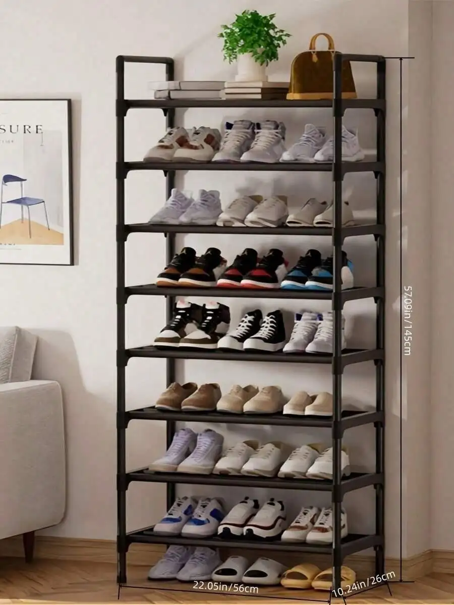 1 Multi-Layer Simple Shoe Rack, Multifunctional Large-Capacity Storage Rack, Easy To Load And Unload, Save Space, Home Organizat
