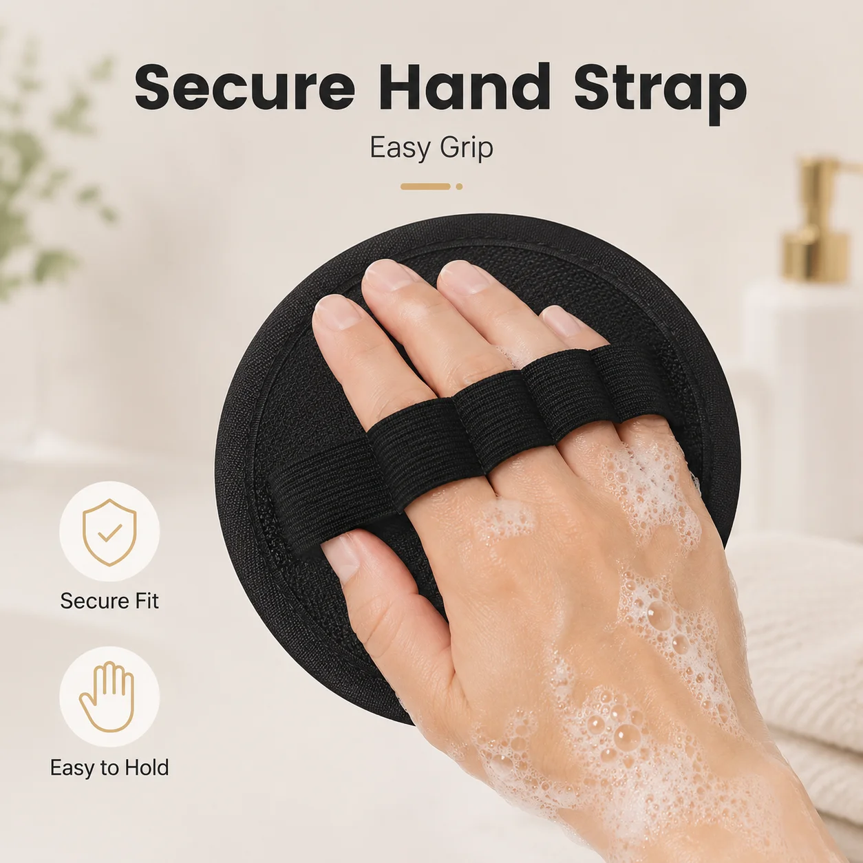 4pcs Black Exfoliating Bath Scrubber Body Scrubber Shower Back Scrubber Bath Massage Pad Dead Skin Remover Cleaning Tool