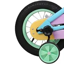 JOYSTAR Macaroon 12-18 Inch Kids Bike for 2-9 Years Girls | Toddler Girls Bike with Training Wheels & Basket, Rainbow Bikes, Children Bicycle