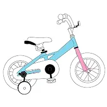 JOYSTAR Macaroon 12-18 Inch Kids Bike for 2-9 Years Girls | Toddler Girls Bike with Training Wheels & Basket, Rainbow Bikes, Children Bicycle