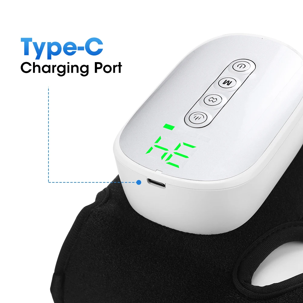 Cordless Ankle Brace Dual-Airbag Kneading Ankle Wrap Foot Protector Electric Heating Ankle Guard Band For Plantar Fasciitis Swelling Relief