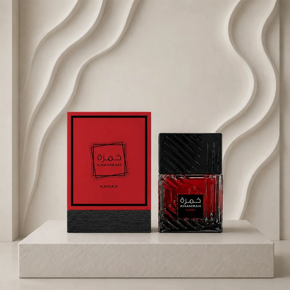 Khamrah Karaz Eau De Parfum 100ml 3.4oz Unisex Perfume, Cherry Liqueur Gourmand Oriental Fragrance, Long Lasting Arabian Cologne for Men Women