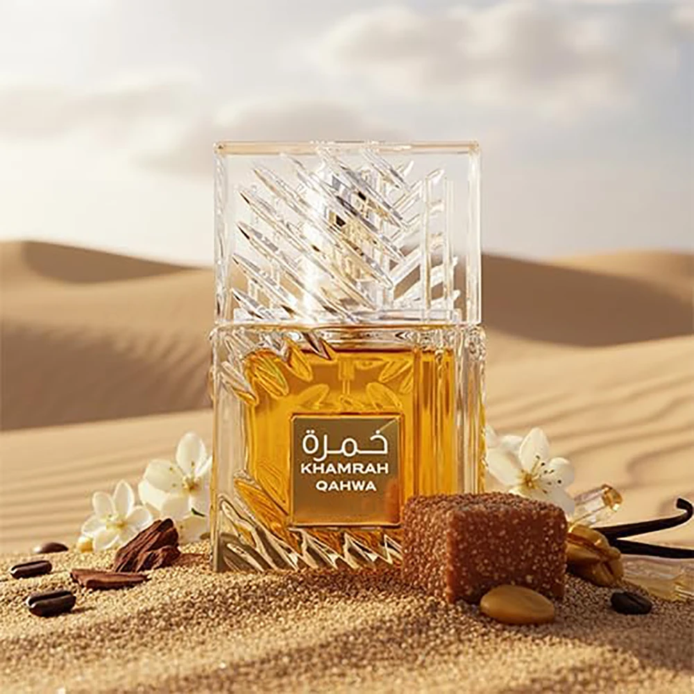 Unisex Long Lasting Coffee Woody Eau De Parfum, Luxury Textured Glass Bottle Perfume Spray, Elegant Gift Box Fragrance for Daily Dating Office Use