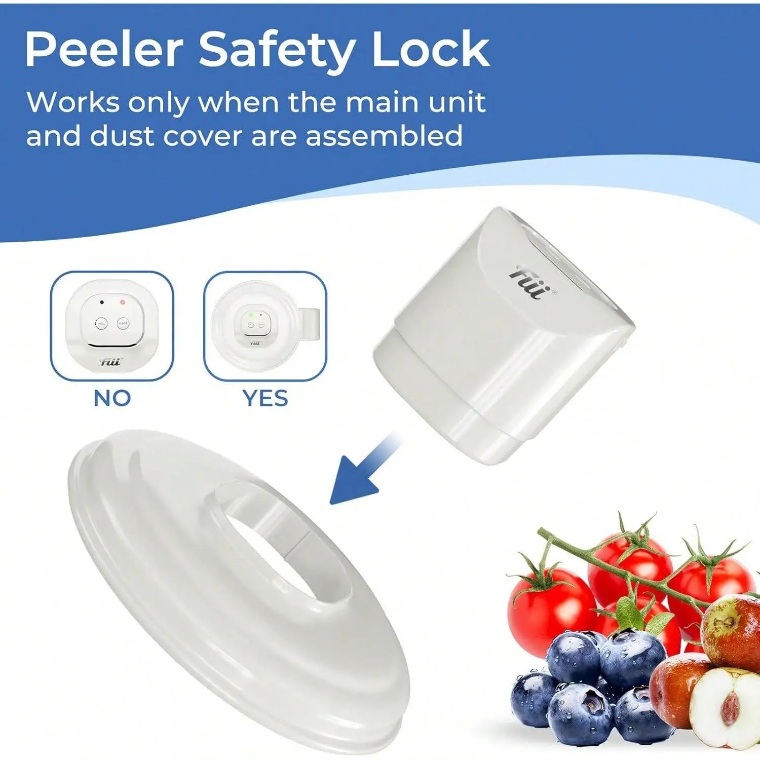 Electric Grape Peeling Machine – Automatic Peeler Skin Remover Tool for Small Fruits. 20s Fast Peeling Rechargeable Wireless, Easy Clean for Home & Commercial Use, Grape Garlic Cherry Tomato Peeler