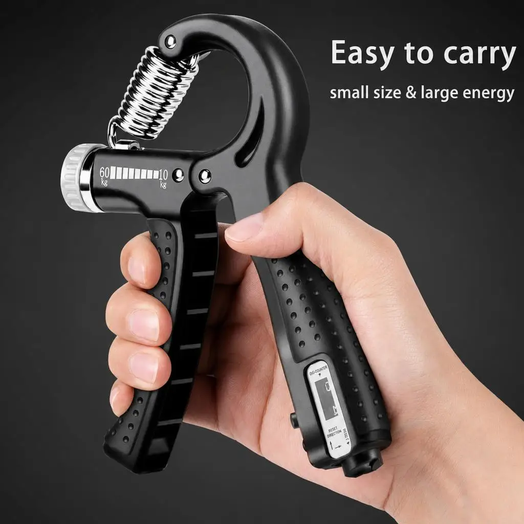 10-60kg Adjustable Hand Grip Strengthener With Counter Hand Trainer Exerciser For Muscle Multifunctional Hand Strength Training