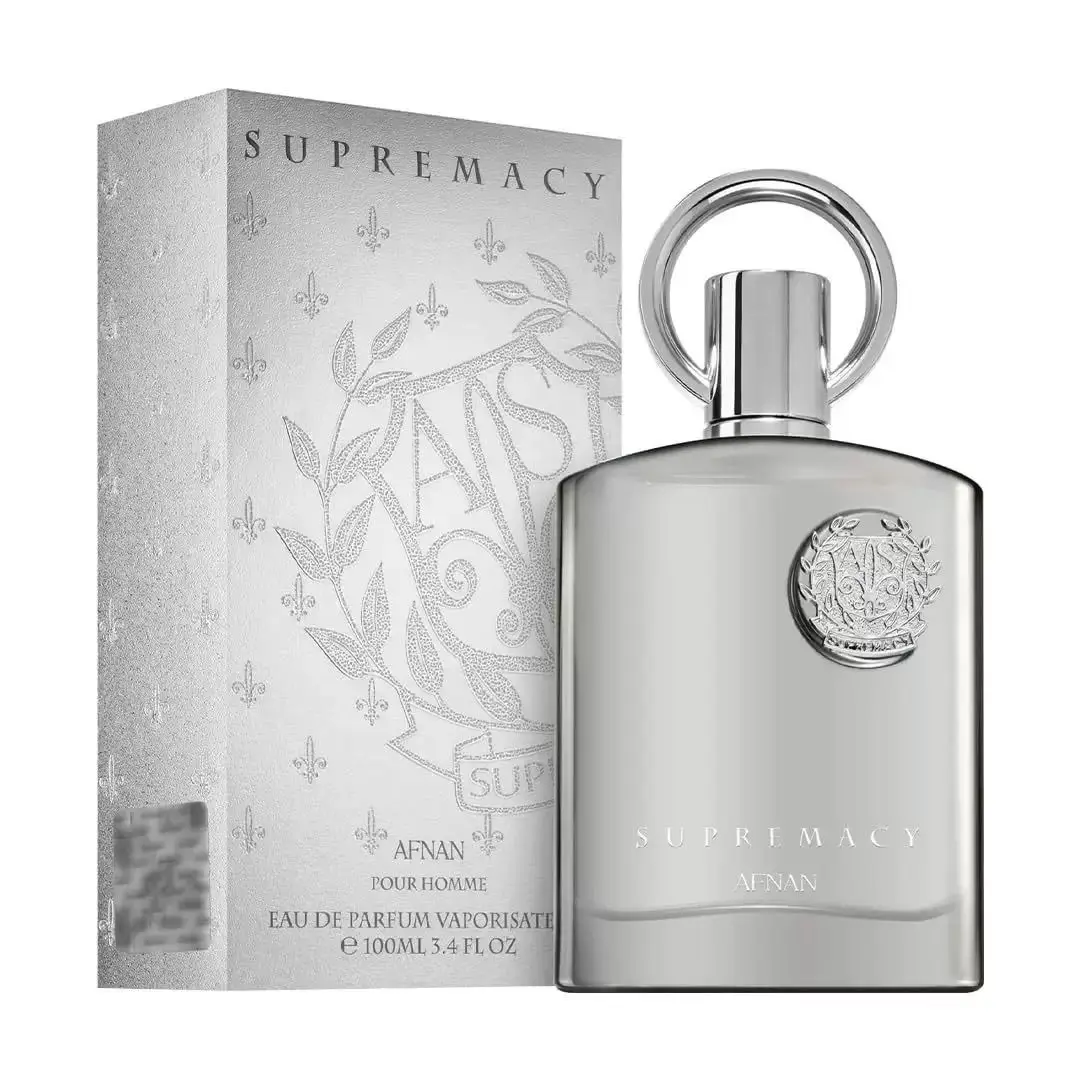 Afnan Perfumes Supreme Silver Men's Small Group EDP perfume 100/150ml Wooden Tone