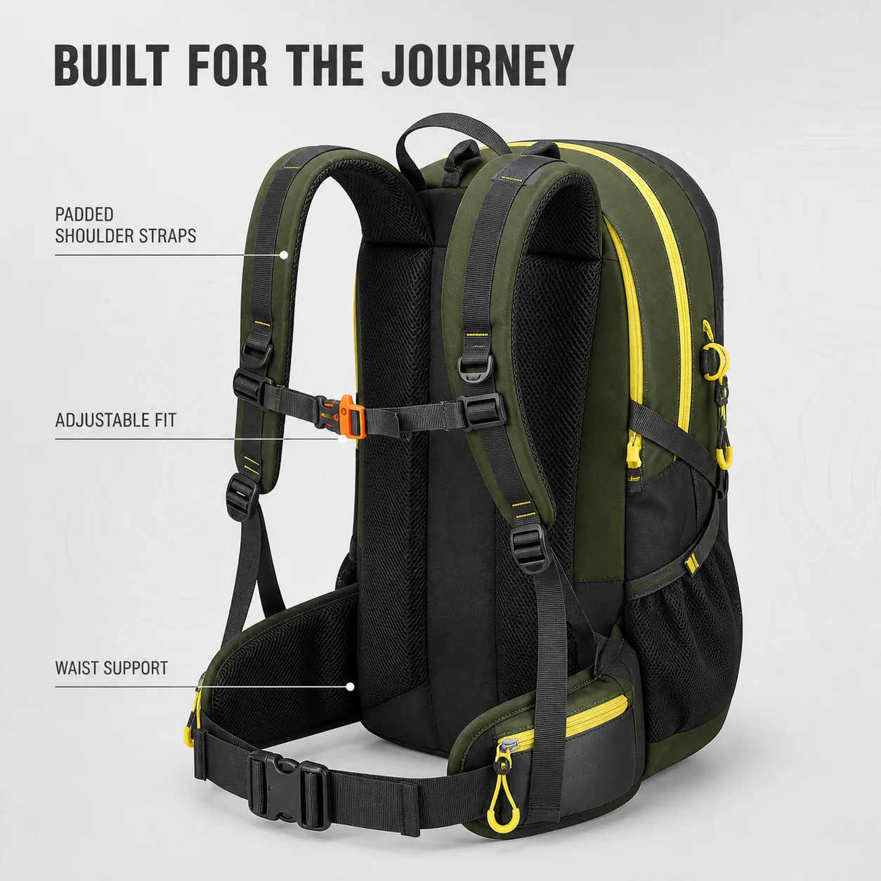 Waterproof Hiking Backpack Large Capacity Durable Nylon Travel Backpack for Outdoor Trekking Climbing Top 2026