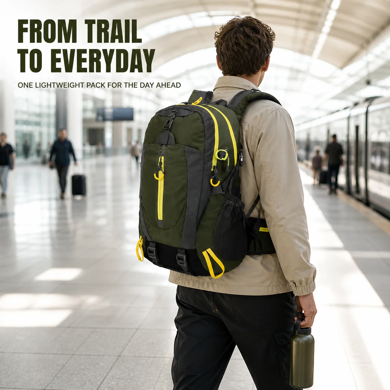 Waterproof Hiking Backpack Large Capacity Durable Nylon Travel Backpack for Outdoor Trekking Climbing Top 2026